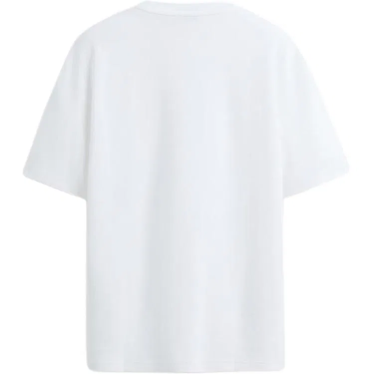 Мужская футболка с круглым вырезом прямого кроя White ZARA, White — фото 3