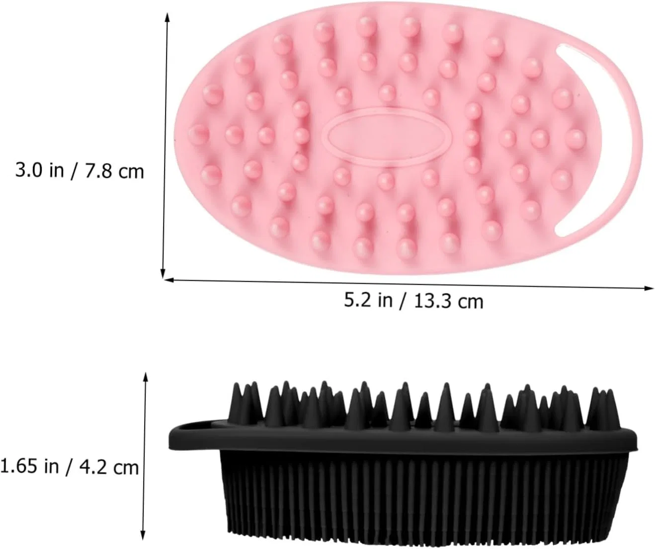 Щетка для душа VICASKY, Silicone, 2 шт, 13.3x7.8x4.2 см — фото 3