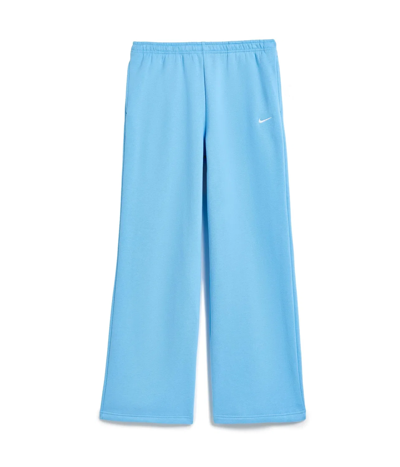 Флисовые брюки Sportswear Studio с открытым низом (для детей постарше) Nike Kids, Football Blue/White