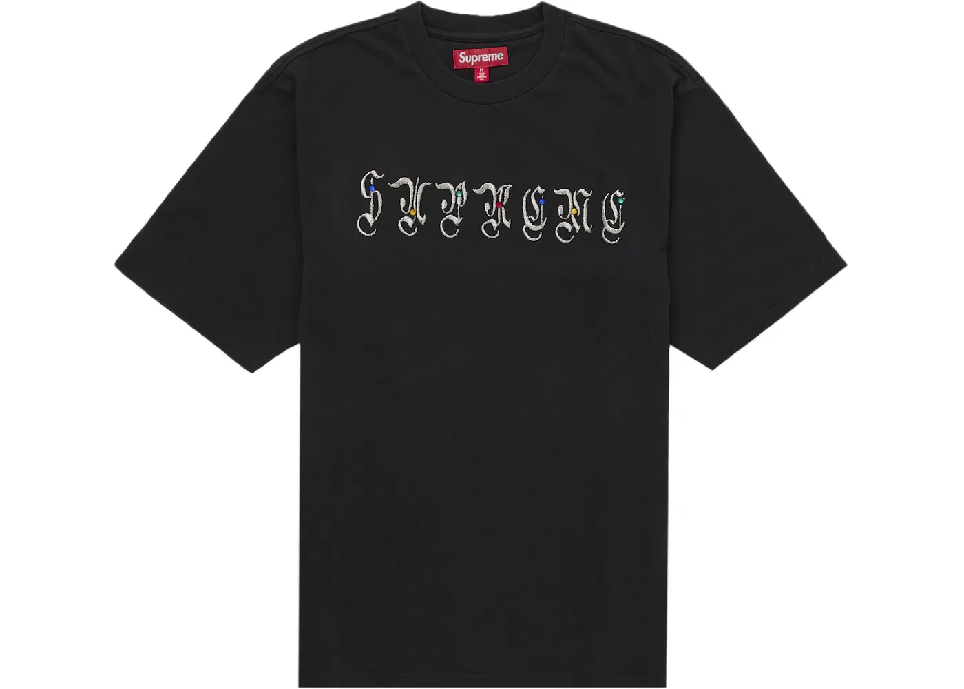 Мужская футболка с принтом Supreme AOI Gems, Black