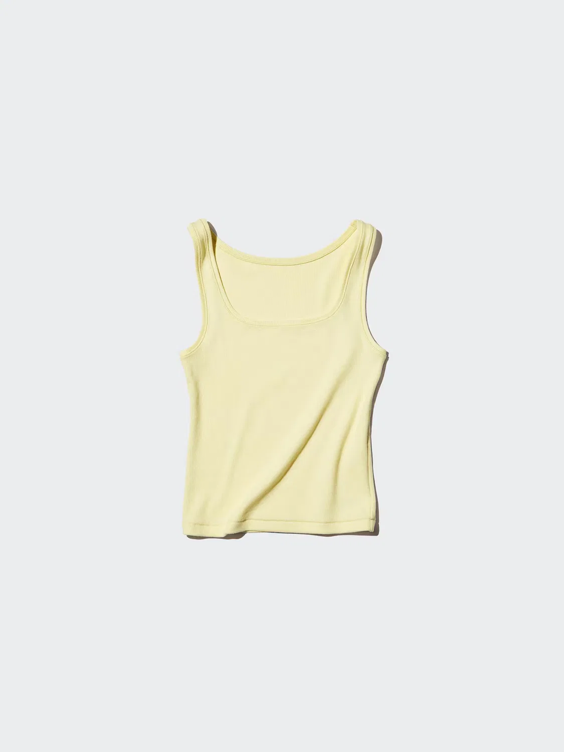 Майка Uniqlo, укороченная, с квадратным вырезом, синий — фото 4