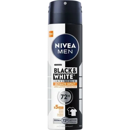Дезодорант-спрей NIVEA Men Black & White Ultimate Impact, 150 мл