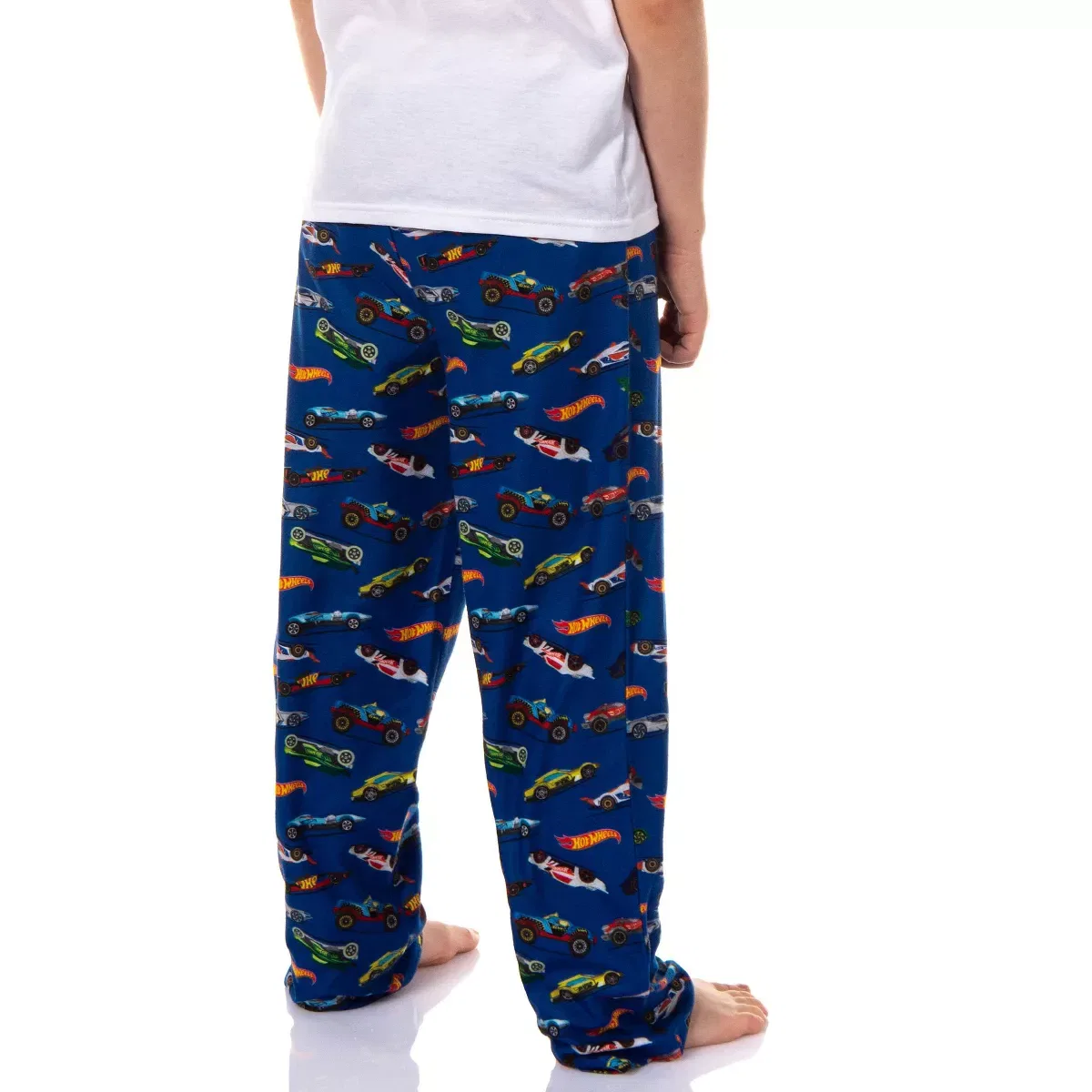 Детские пижамные штаны для мальчиков с принтом Hot Wheels Die-Cast Cars All Over Print Lounge Pajama Pants INTIMO, Blue — фото 4