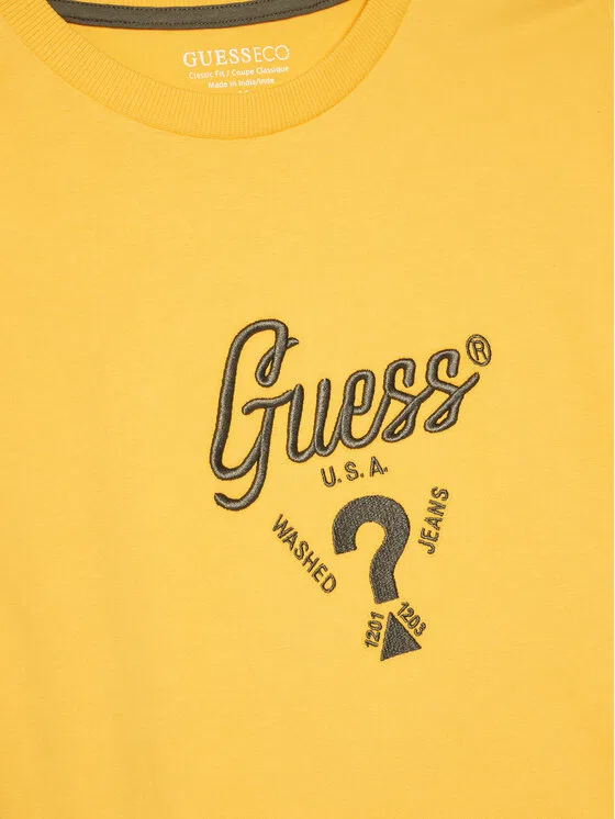 Футболка relaxed fit Guess, желтый — фото 3