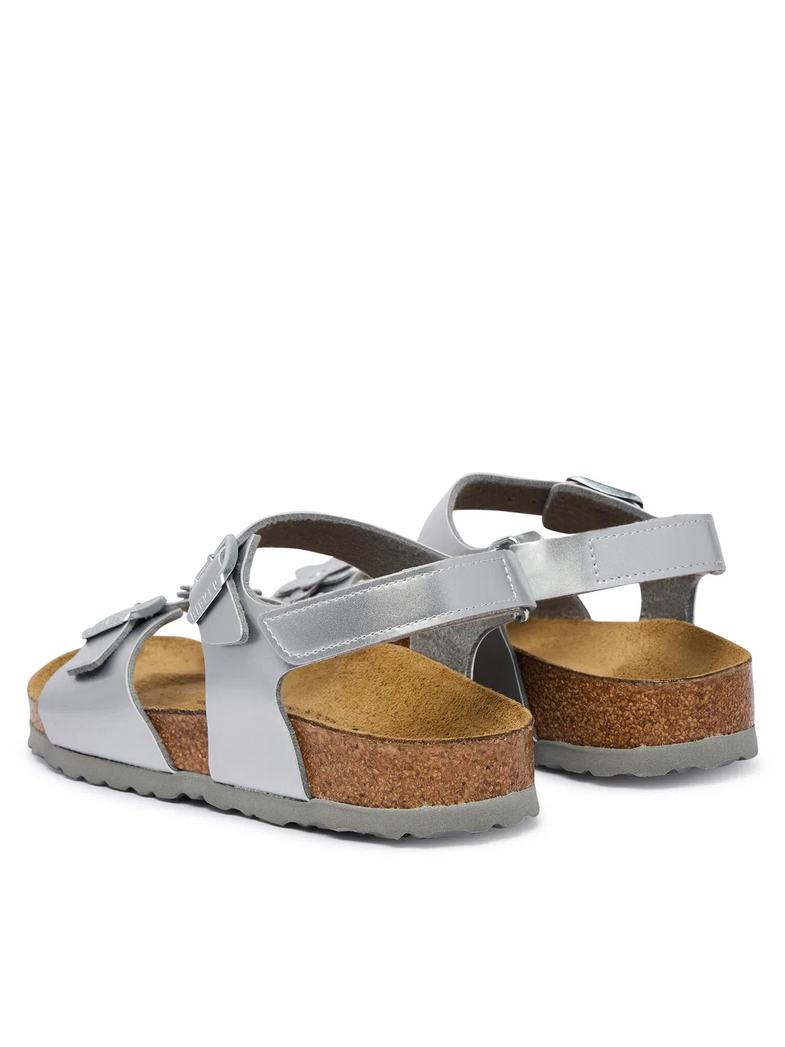 Сандалии для девочки Rio As Flowers Birkenstock, серебристый — фото 3