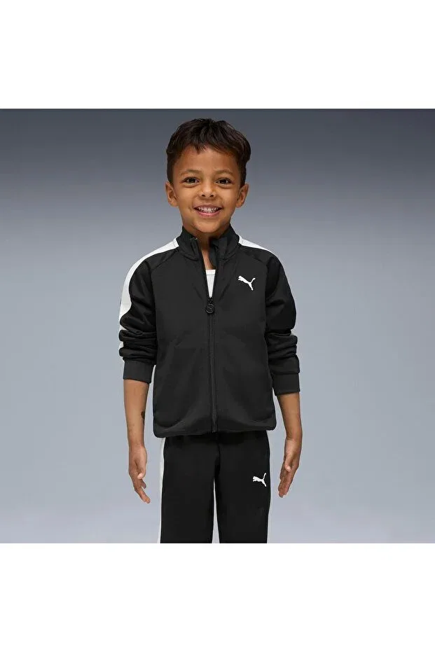 Детский спортивный комплект для девочек с длинным рукавом Puma, Black — фото 3