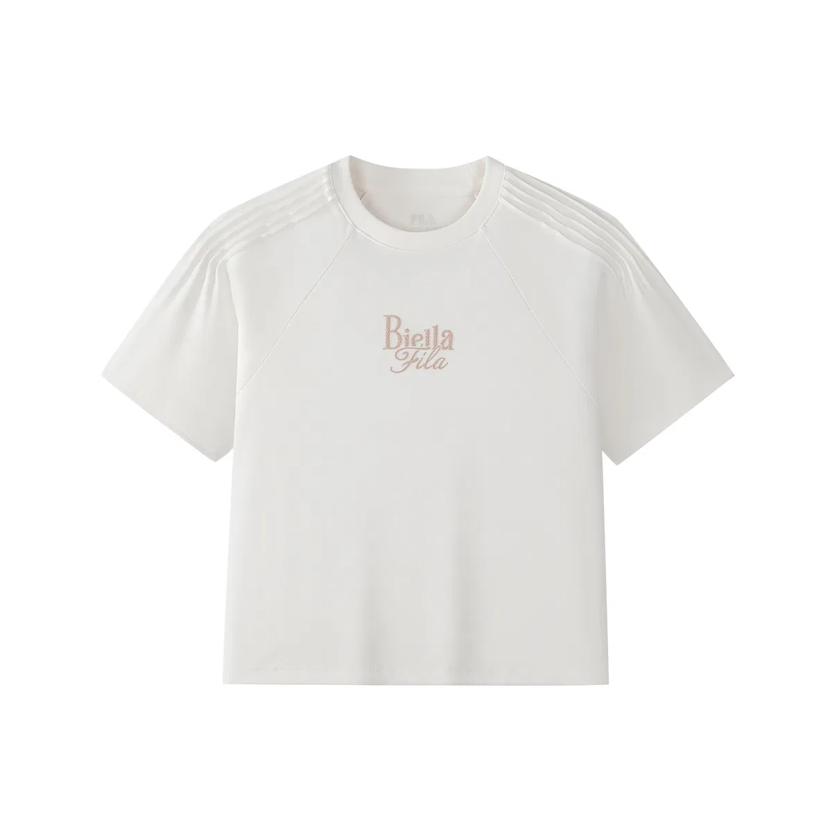 Детская футболка с круглым вырезом FILA KIDS, Cloud White