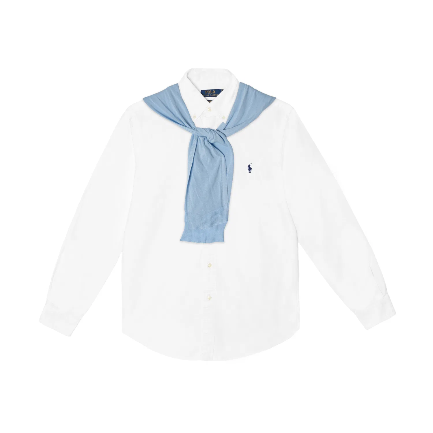 Мужская рубашка с воротником и длинным рукавом Polo Ralph Lauren
