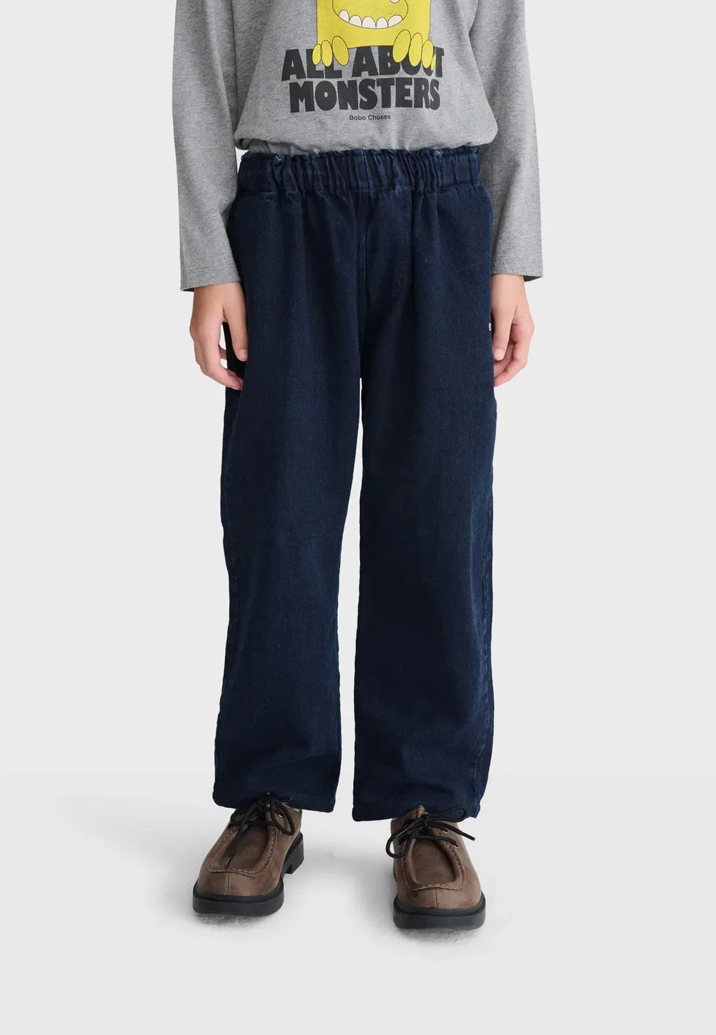 Джинсы унисекс - джинсы свободного кроя Bobo Choses, Dark Blue Denim — фото 2