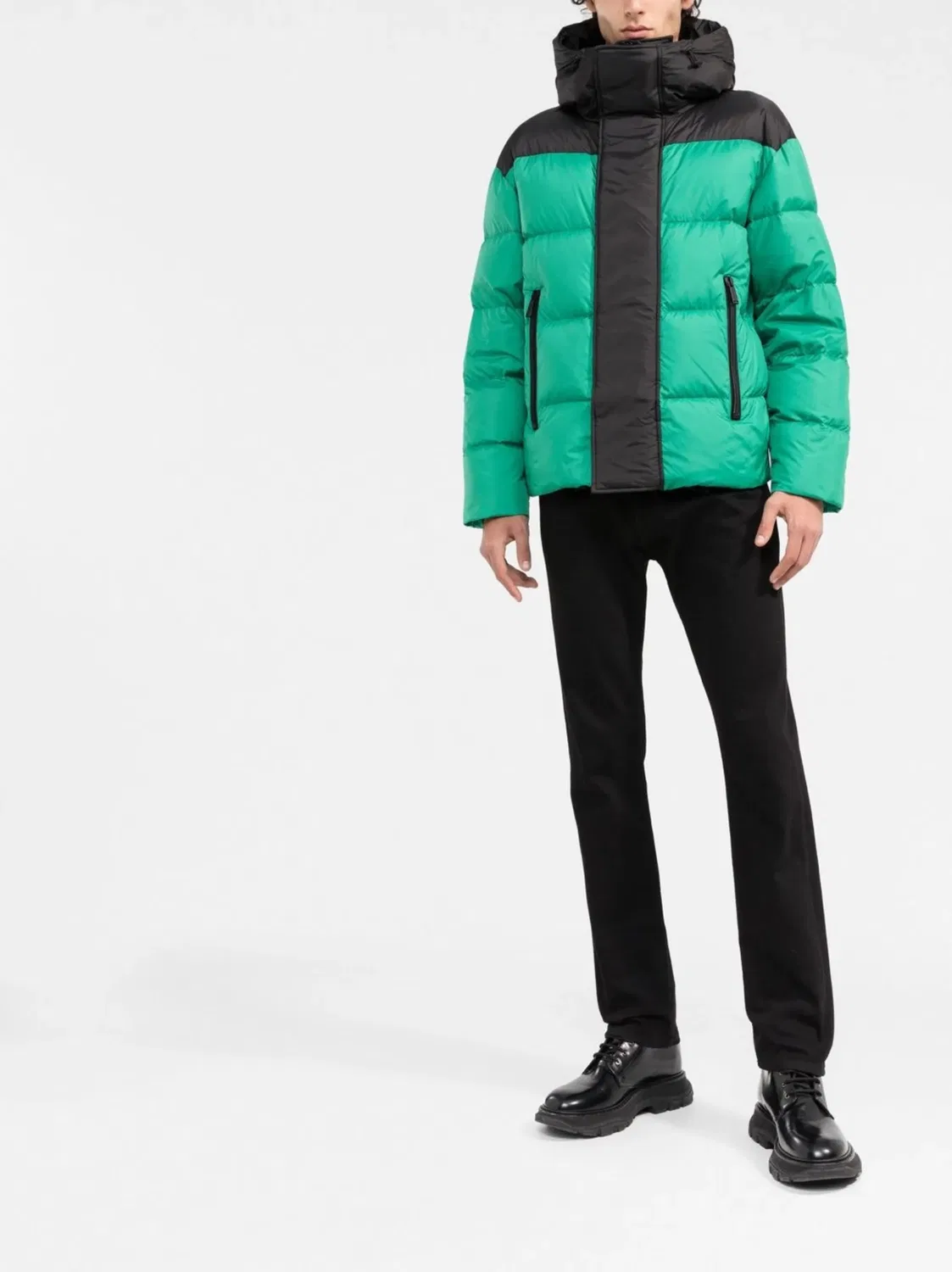 Куртка с капюшоном и карманами на молнии DSQUARED2, зеленый — фото 3