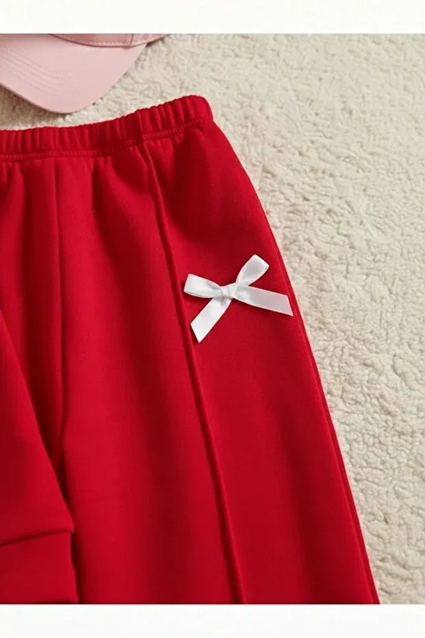 Детский комплект из свитшота и спортивных штанов с принтом Trendypassion, Red — фото 4