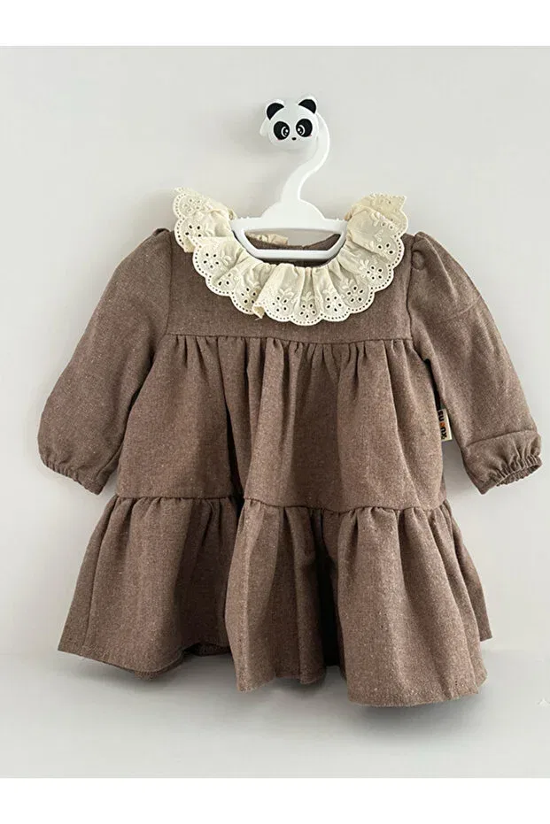 Детское платье для девочек кружевное Kuens, Brown