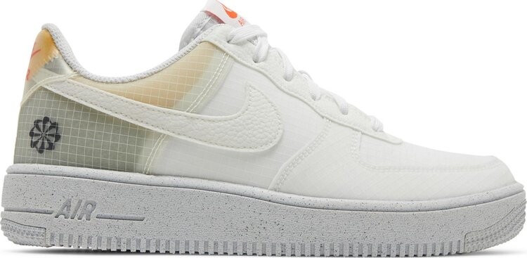 

Кроссовки Nike Air Force 1 Crater GS 'Move To Zero - White Orange', белый