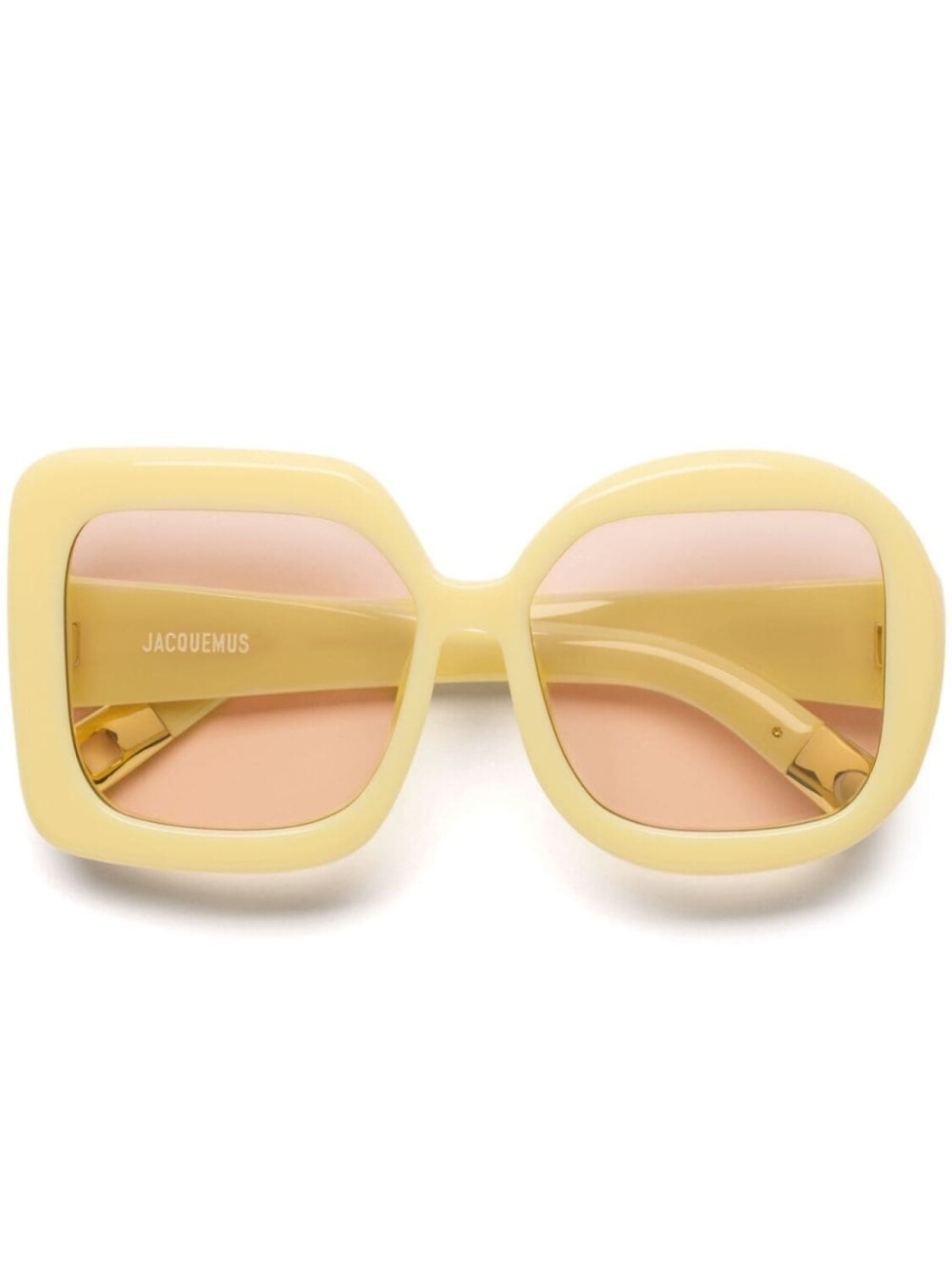 

Jacquemus солнцезащитные очки Les Lunettes Carre Rond, желтый