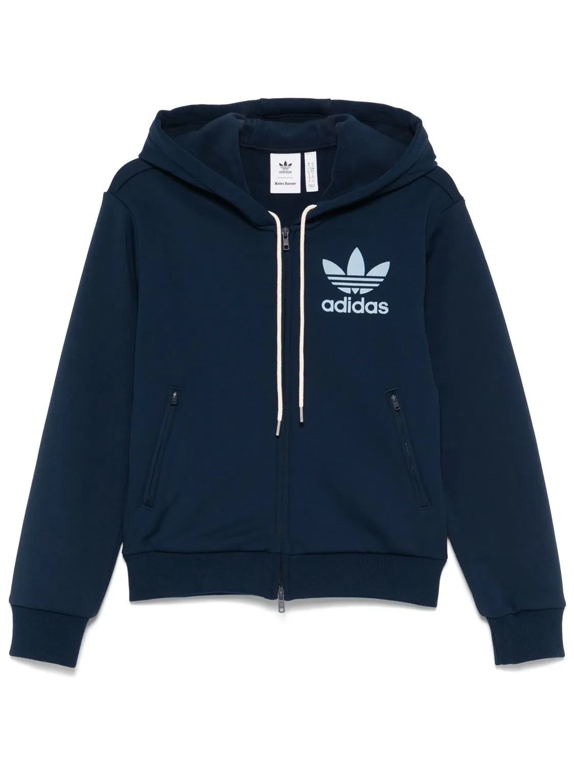 Худи с логотипом Wales Bonner Adidas, темно-синий