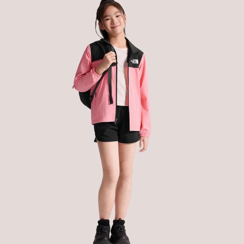 Детская куртка-ветровка The North Face, Pink/Cosmic Black — фото 3