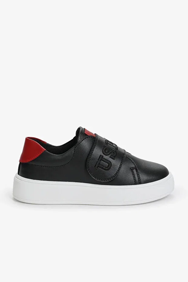 Детские кеды для мальчиков на липучке U.S. Polo Assn., Black — фото 2