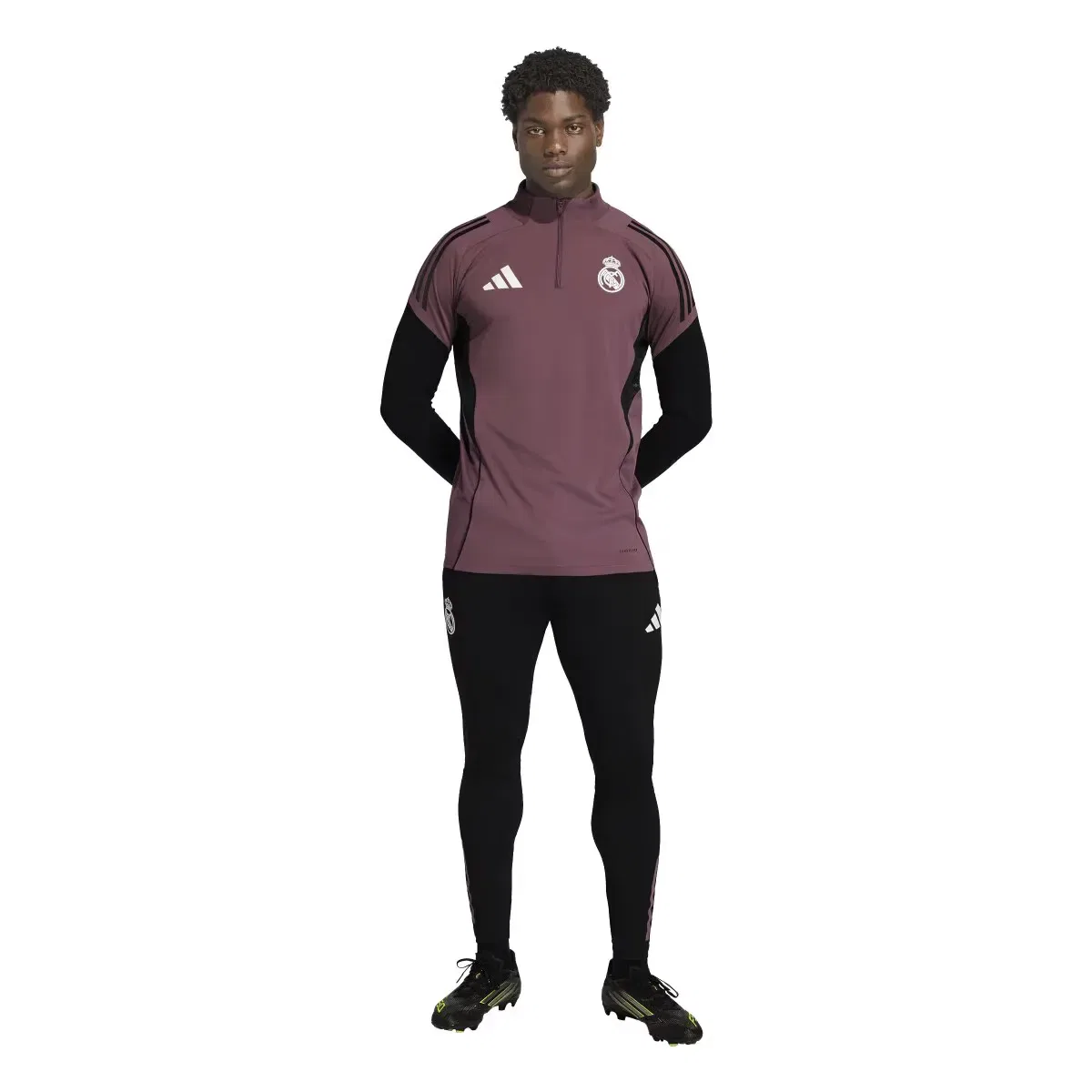 Мужская тренировочная футболка с принтом Real Madrid CF 2025-2026 Tiro25 Competition Entreno adidas, Negro — фото 4