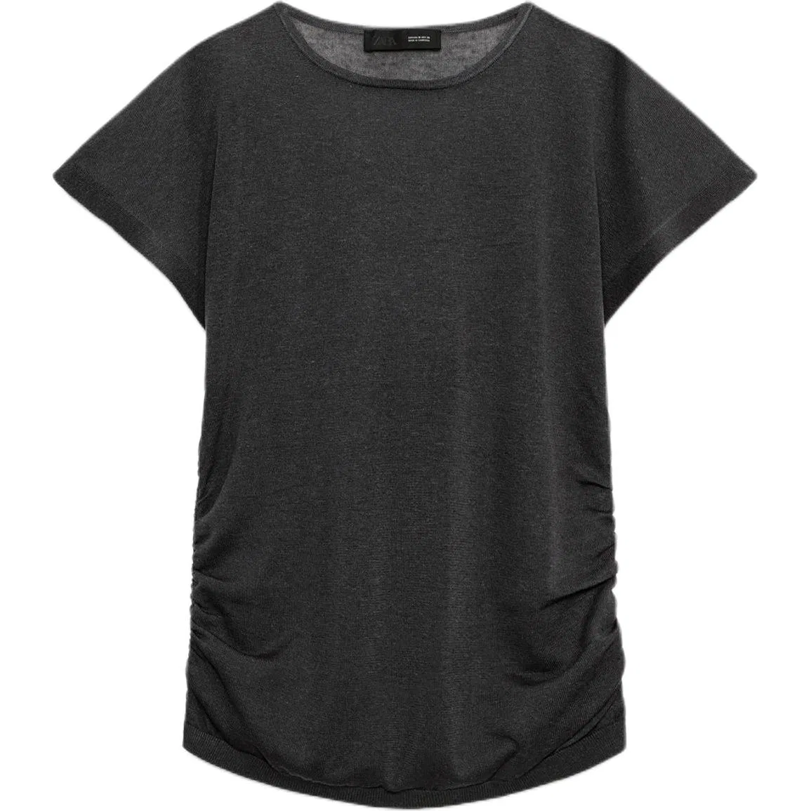 Женский свитер с круглым вырезом Deep Sea Blue ZARA, Deep Sea Blue