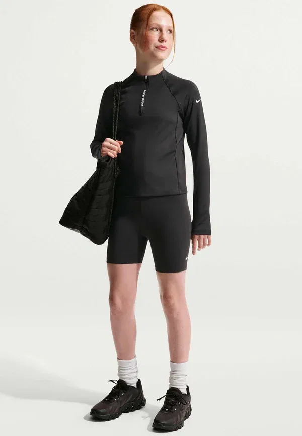 Топ с длинным рукавом, Dri-fit, Long sleeved top, Nike Performance, black/white, белый