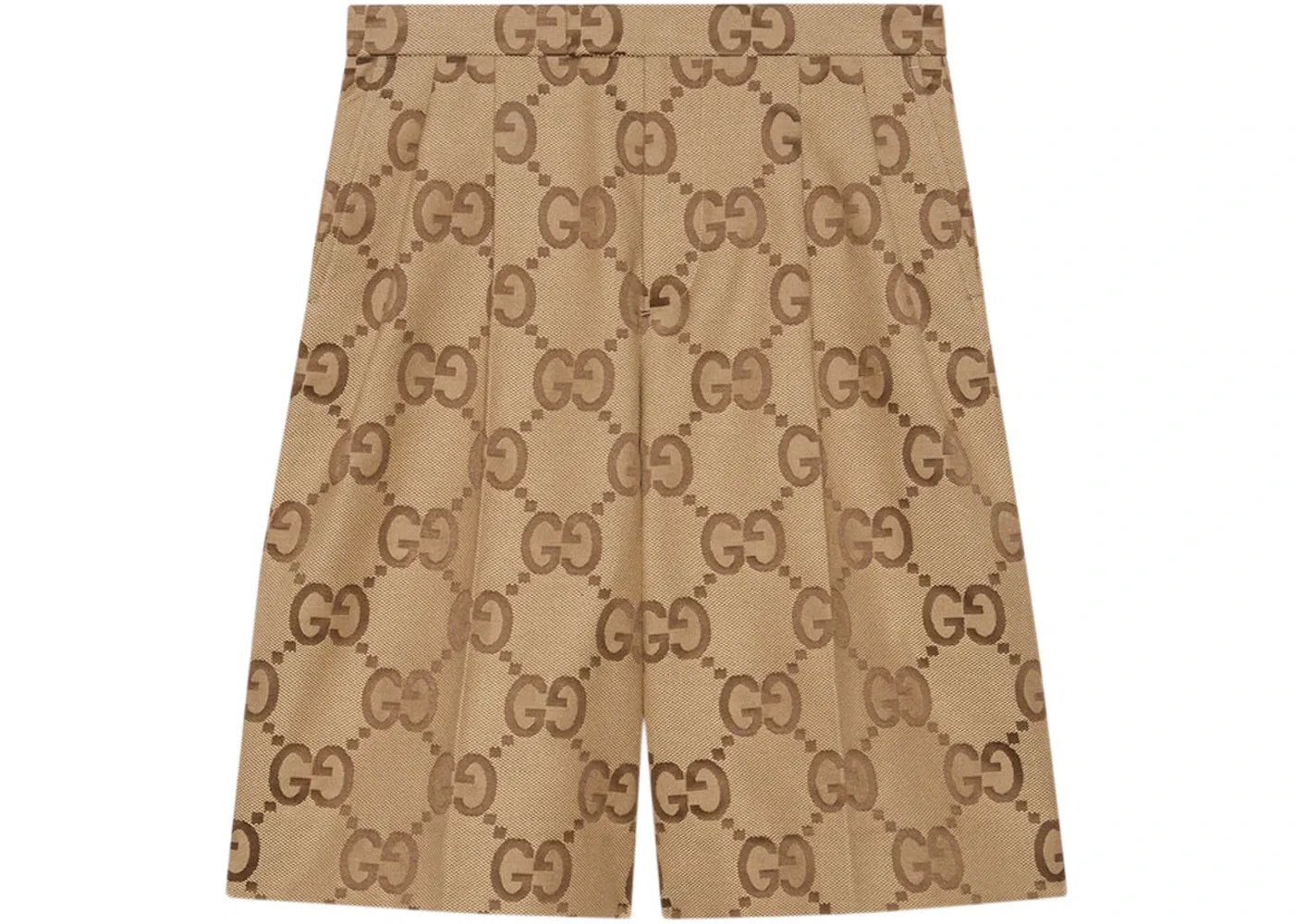 Мужские шорты с принтом Jumbo GG Gucci, Beige Ebony