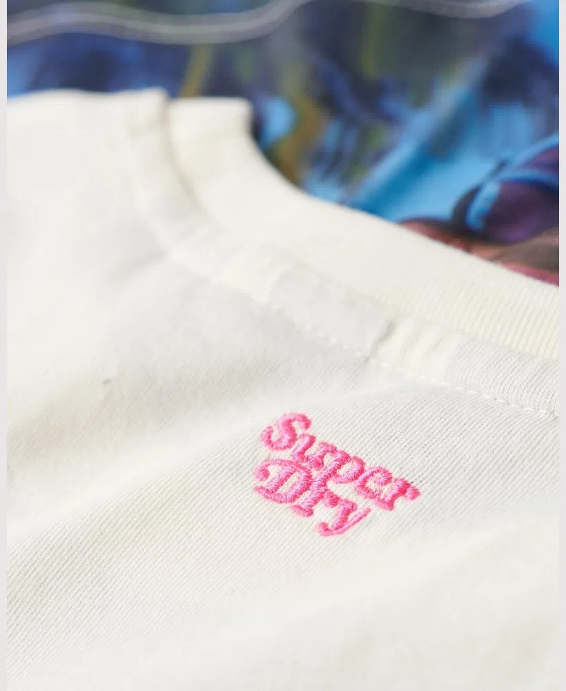 Женский жилет-рубашка Superdry, Palm Blue Aop — фото 3