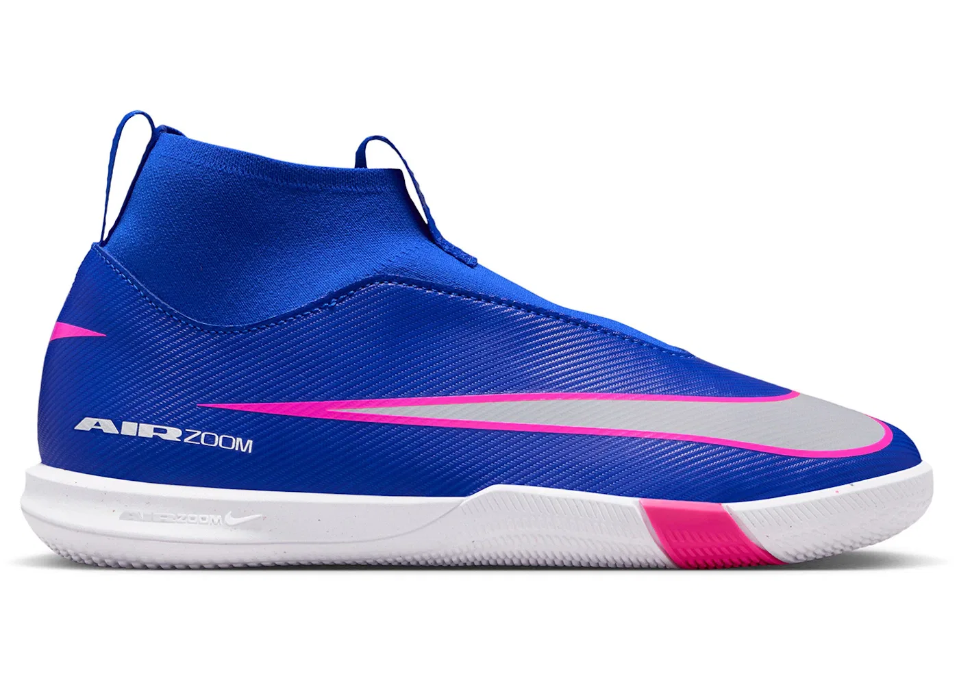 Детские кроссовки для мальчиков с принтом Nike Mercurial Superfly 10 Academy IC, Racer Blue White