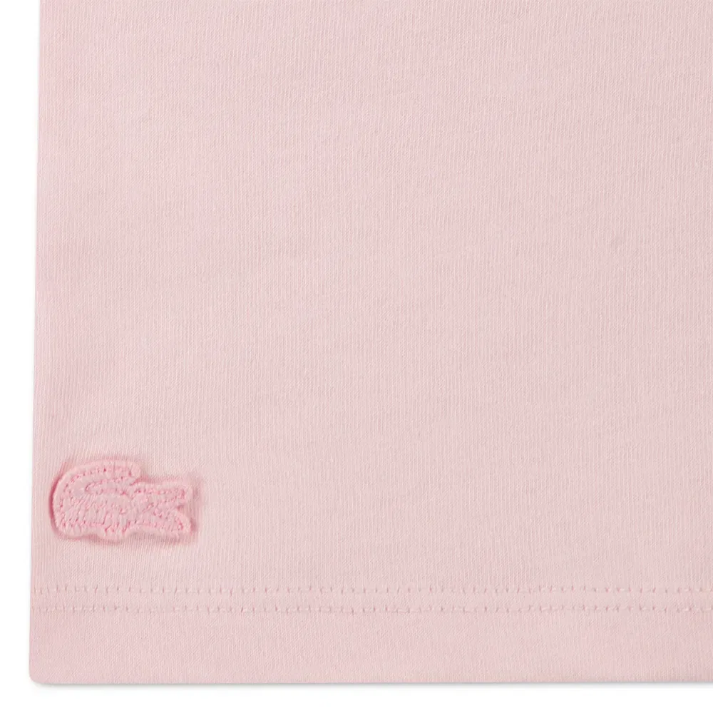 Футболка с коротким рукавом Lacoste Kids, розовый — фото 4