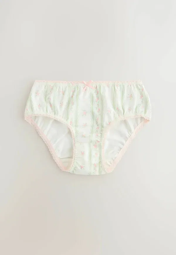 Трусы 5 шт в комплекте Floral Next, green pink, зеленый/розовый — фото 2