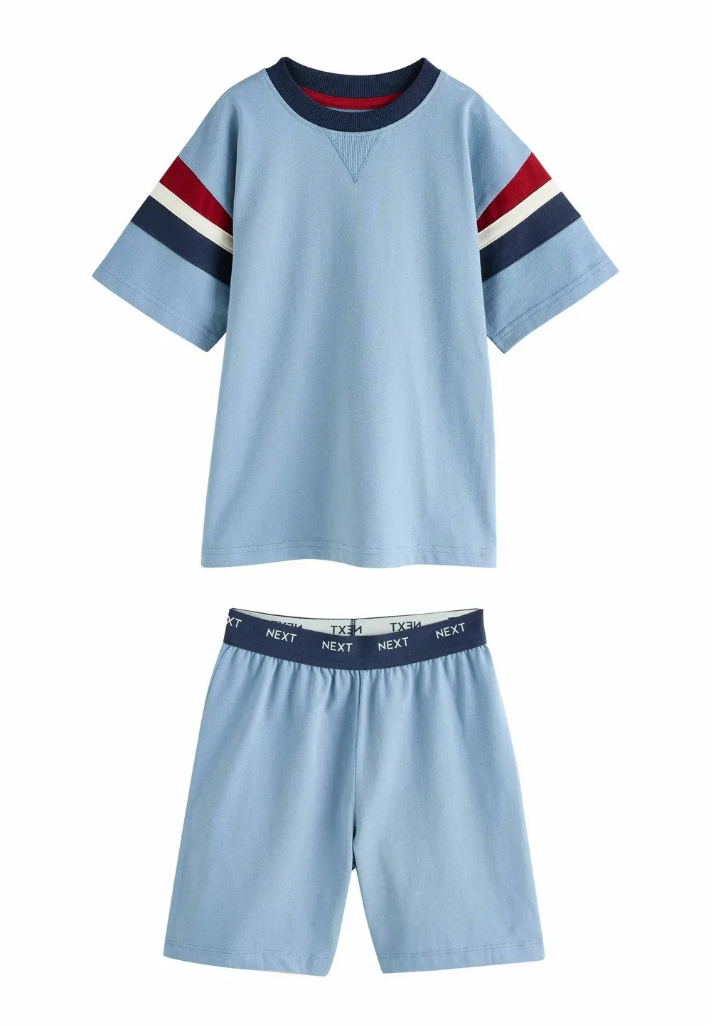 Комплект из 3 коротких пижамных комплектов Next, Red Blue Navy — фото 4