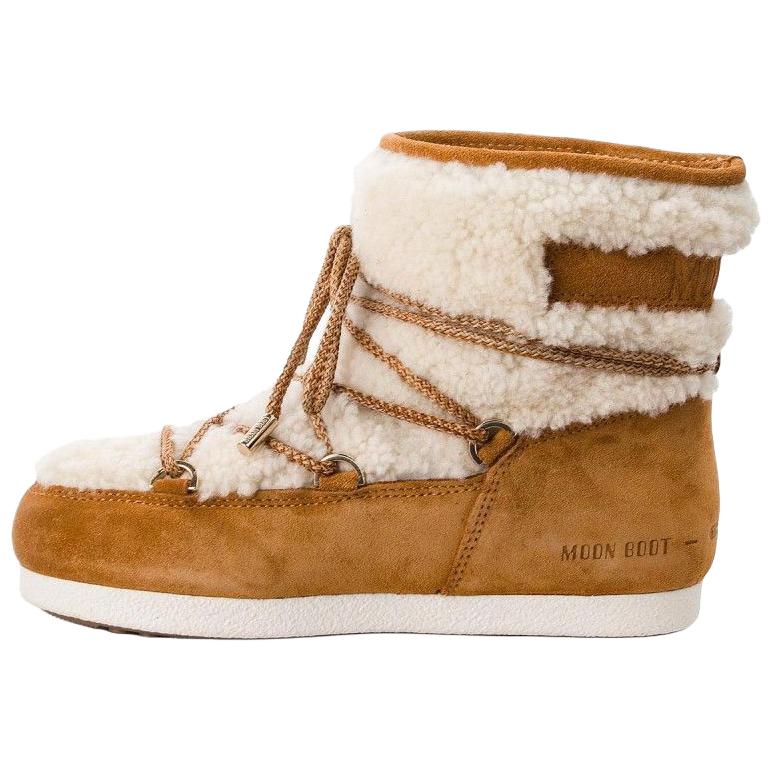 Женские зимние ботинки Moon Boot Far Side низкие с овчиной, коричневый