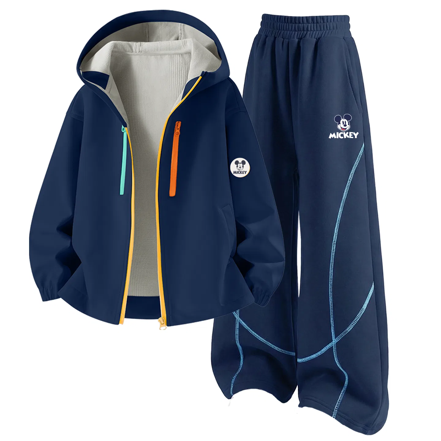 Детский спортивный комплект с капюшоном с принтом Disney, Blue/Navy