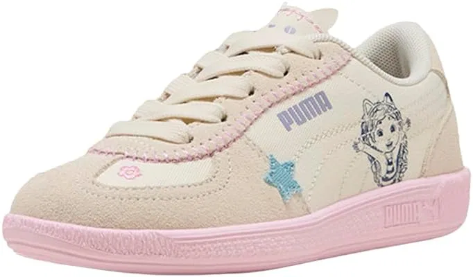 Детские кроссовки для девочек с принтом X Gabbys Dollhouse Palermo PUMA, Off-White — фото 2