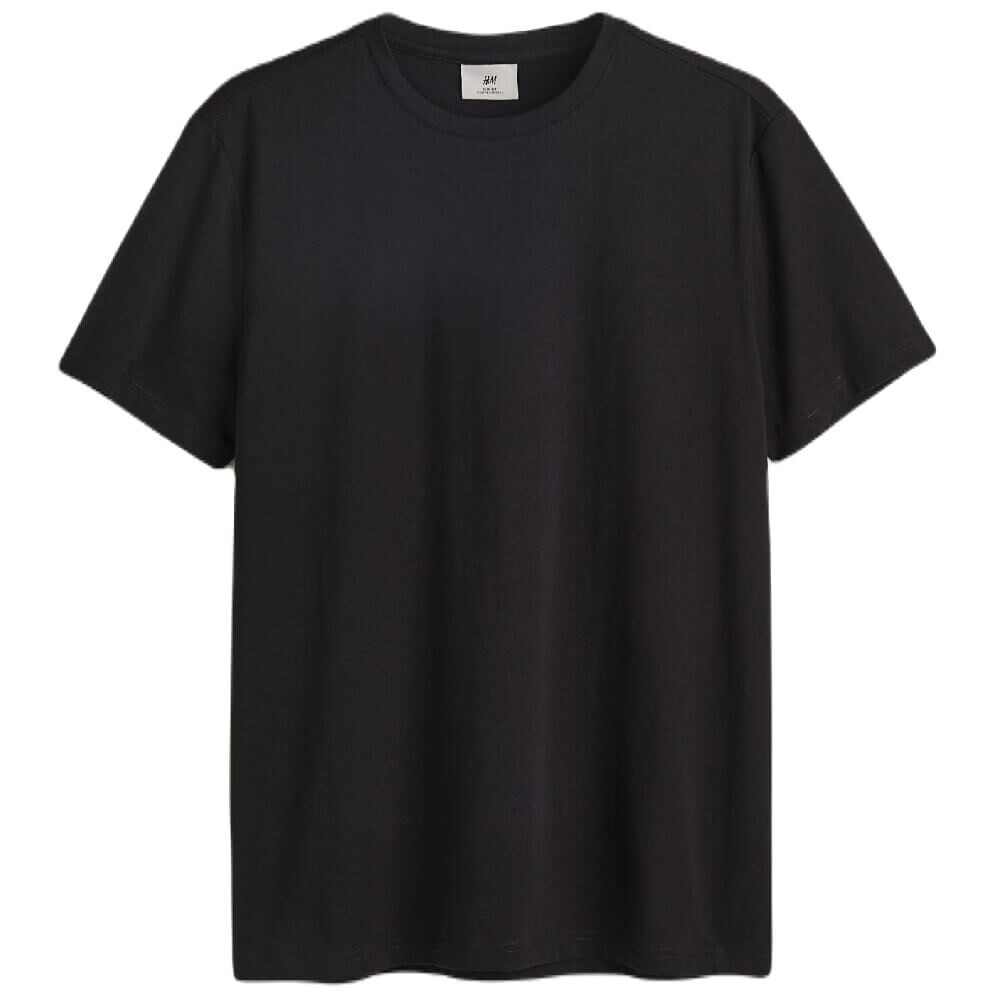 

Футболка H&M Slim Fit Pima Cotton, черный