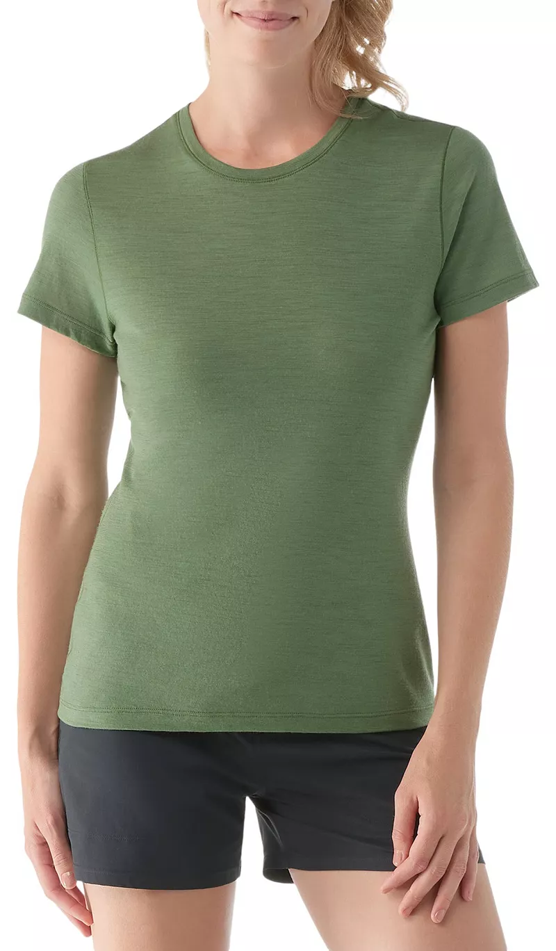 

Женская футболка Smartwool из мериноса SS, цвет Fern Green