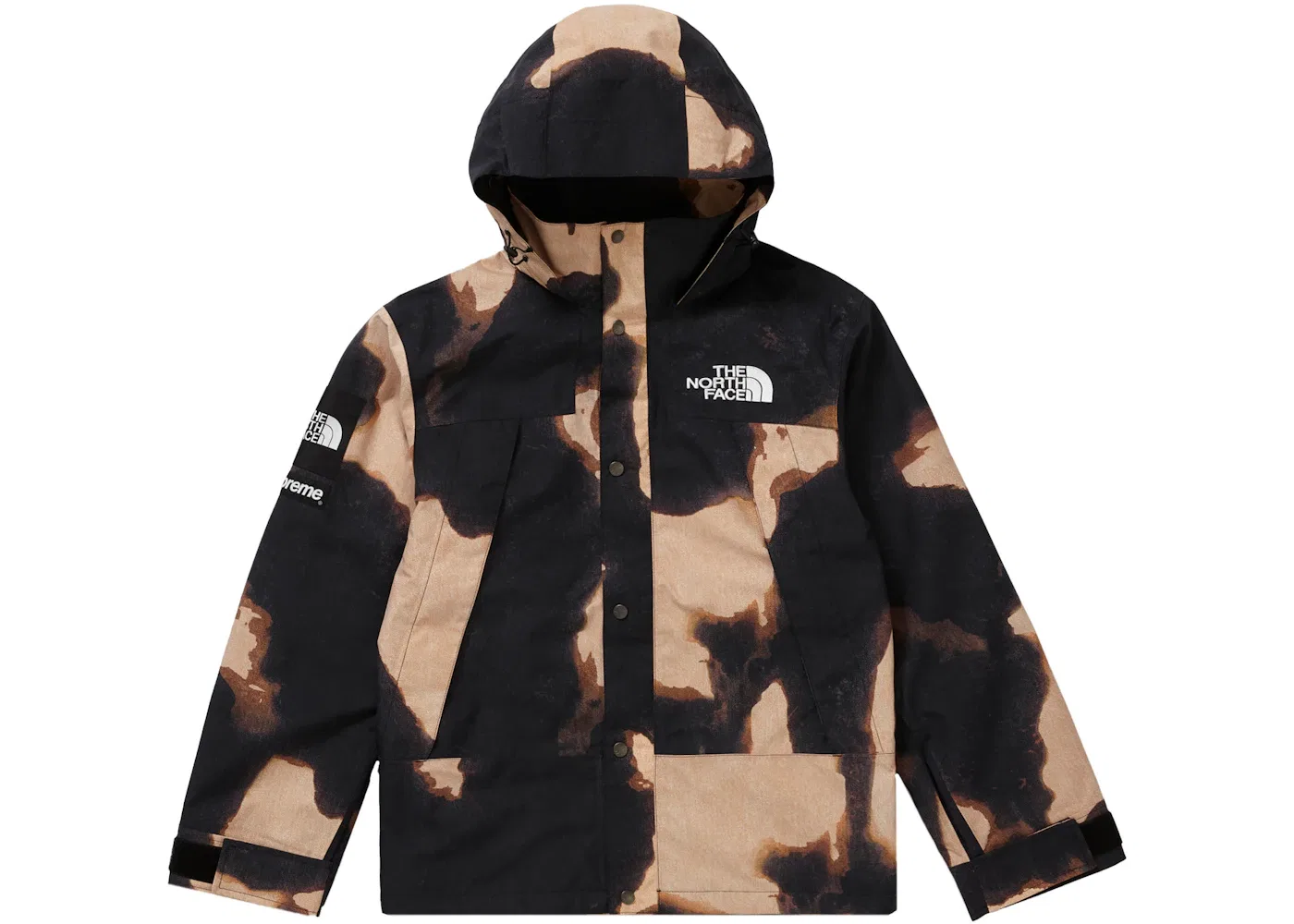 Мужская куртка с принтом Bleached Denim Print Supreme, The North Face, Черный — фото 2