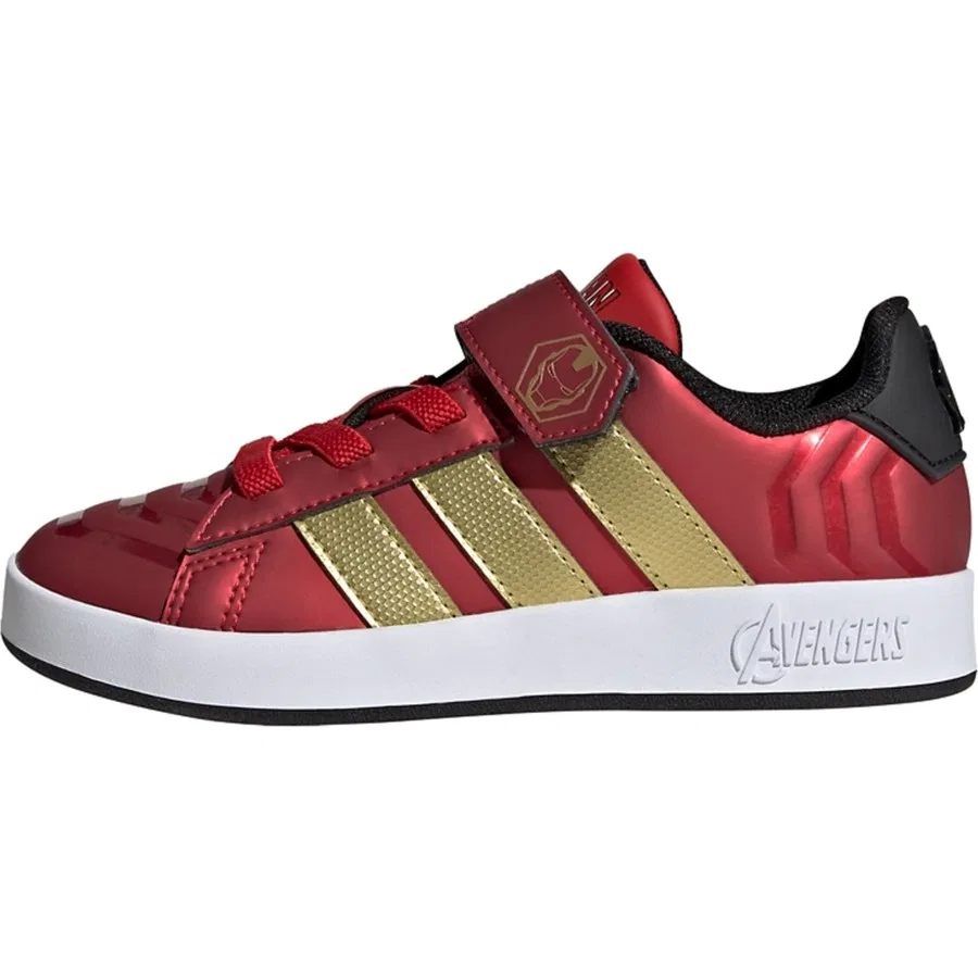 Детские кроссовки с принтом Marvel Avengers Grand Court adidas, Красный — фото 2
