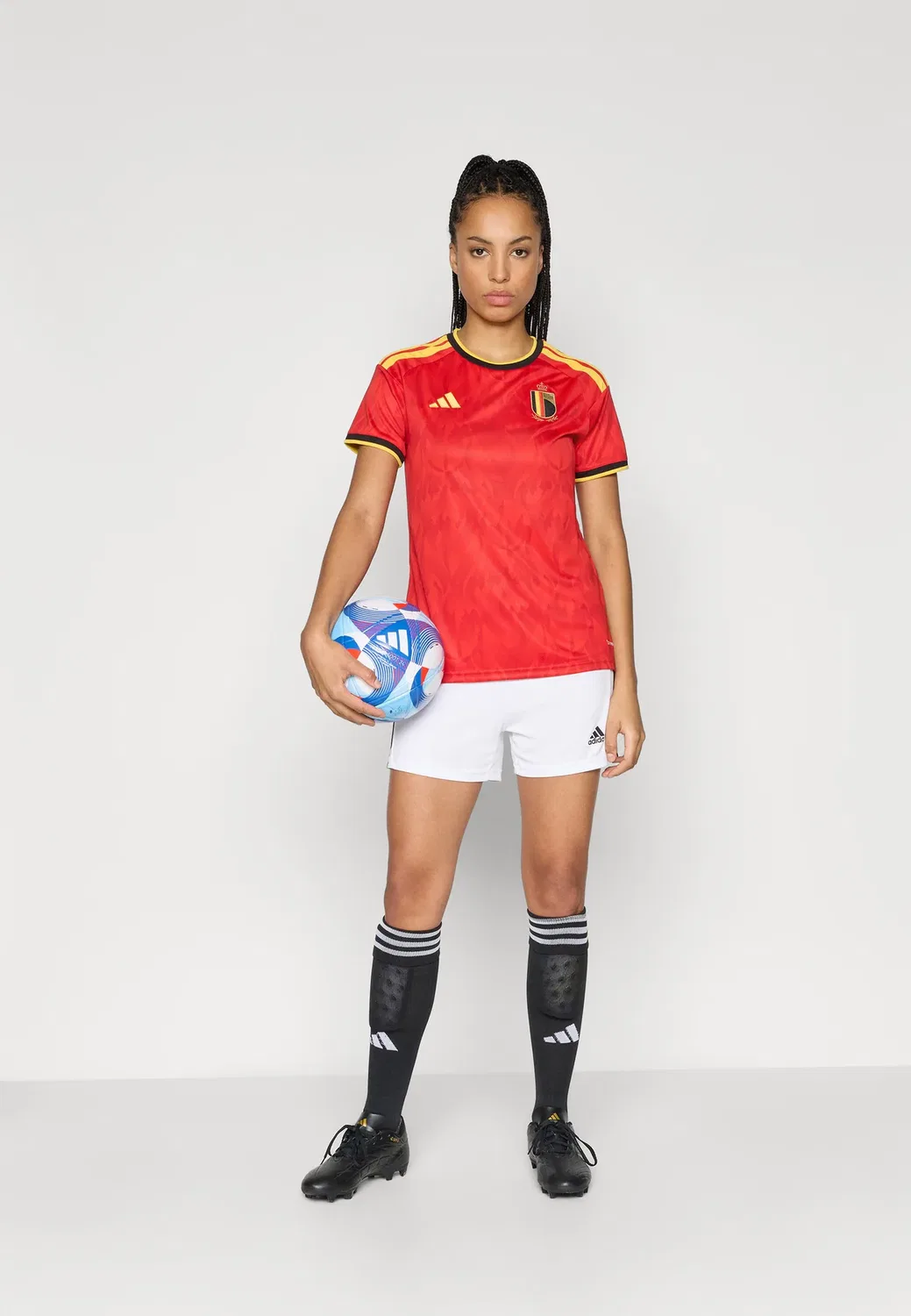 Домашняя футбольная футболка Бельгии, номер 26 Adidas Performance, Red/Bold Gold-Coloured — фото 2
