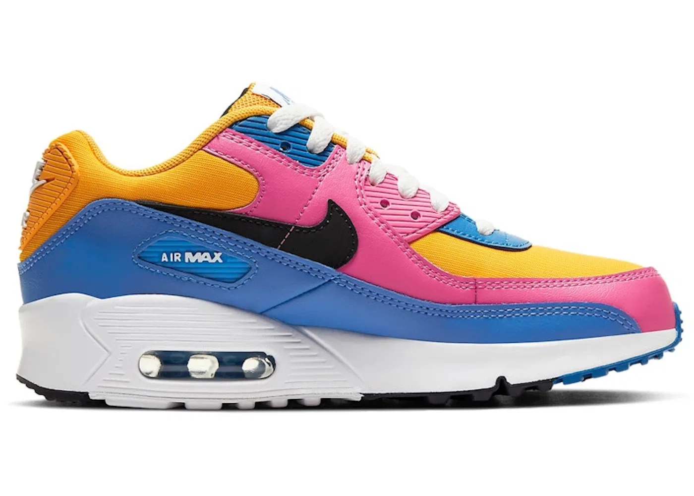 Детские кроссовки Lifestyle Nike Air Max 90, University Gold/Battle Blue-White-Black