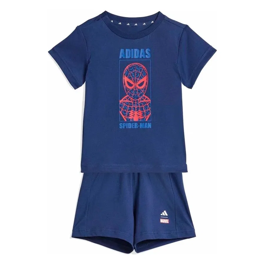 Детский спортивный комплект с шортами Mrvl Sm T Set adidas, Синий
