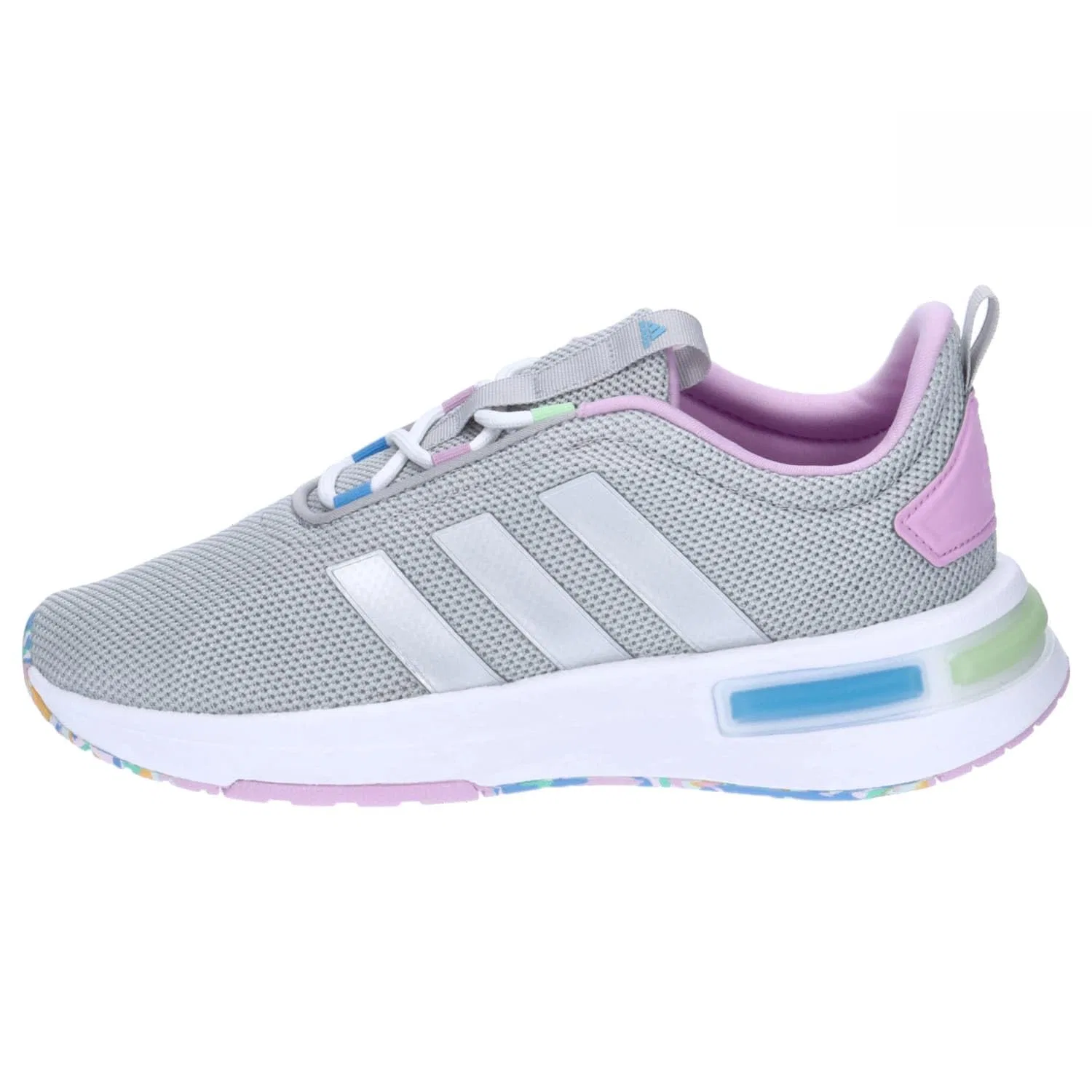 Детские кроссовки для мальчиков с шнуровкой Racer Tr23 Shoes Kids Adidas, Grey Silver Met Bliss Lilac — фото 2