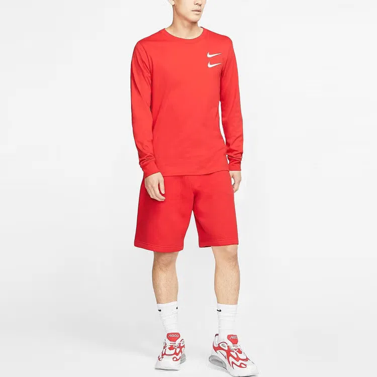 Футболка с принтом с длинным рукавом CK2260 Nike, красный — фото 3