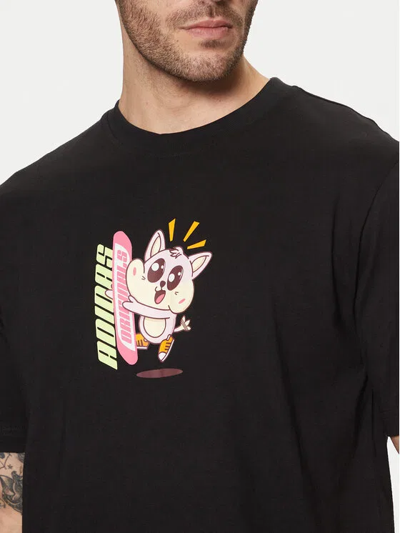 Футболка regular fit Kawaii Adidas, черный — фото 4