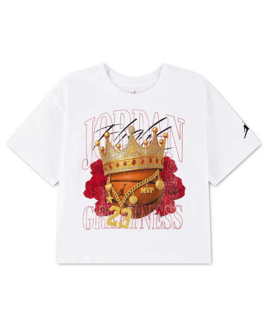 Футболка с принтом Greatness Crown Jordan, White