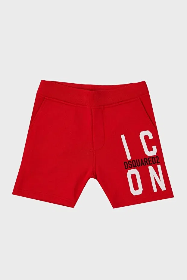 Детские шорты для девочек хлопковые Dsquared2, Red