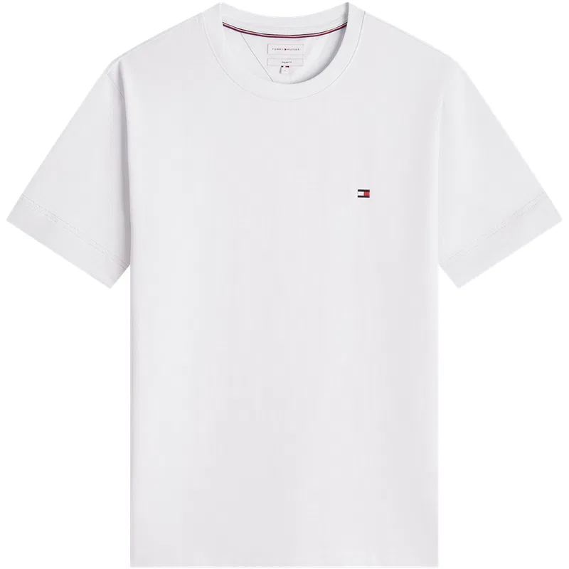 Мужская футболка с круглым вырезом White YBR Tommy Hilfiger