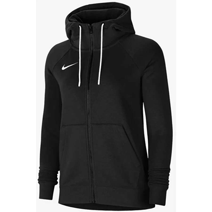 Женский худи с капюшоном и молнией Nike W Nk Flc Park20 Fz Hoodie, Черный — фото 4