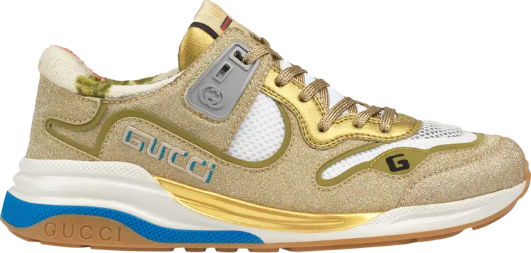 

Кроссовки Gucci Wmns Ultrapace Gold Sparkling Fabric, злолото