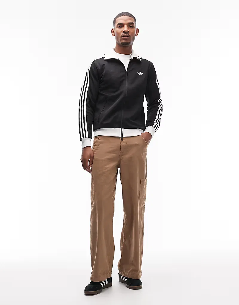 Куртка спортивная Classic Adidas Originals, черный/белый — фото 2