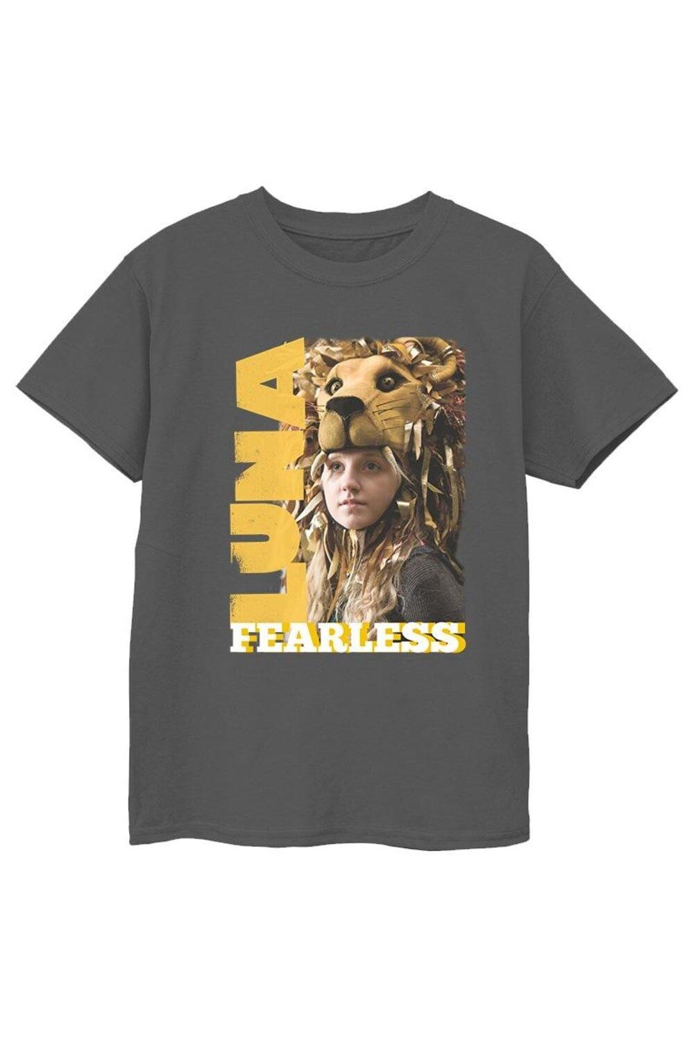 Хлопковая футболка Luna Fearless Harry Potter, серый — фото 2